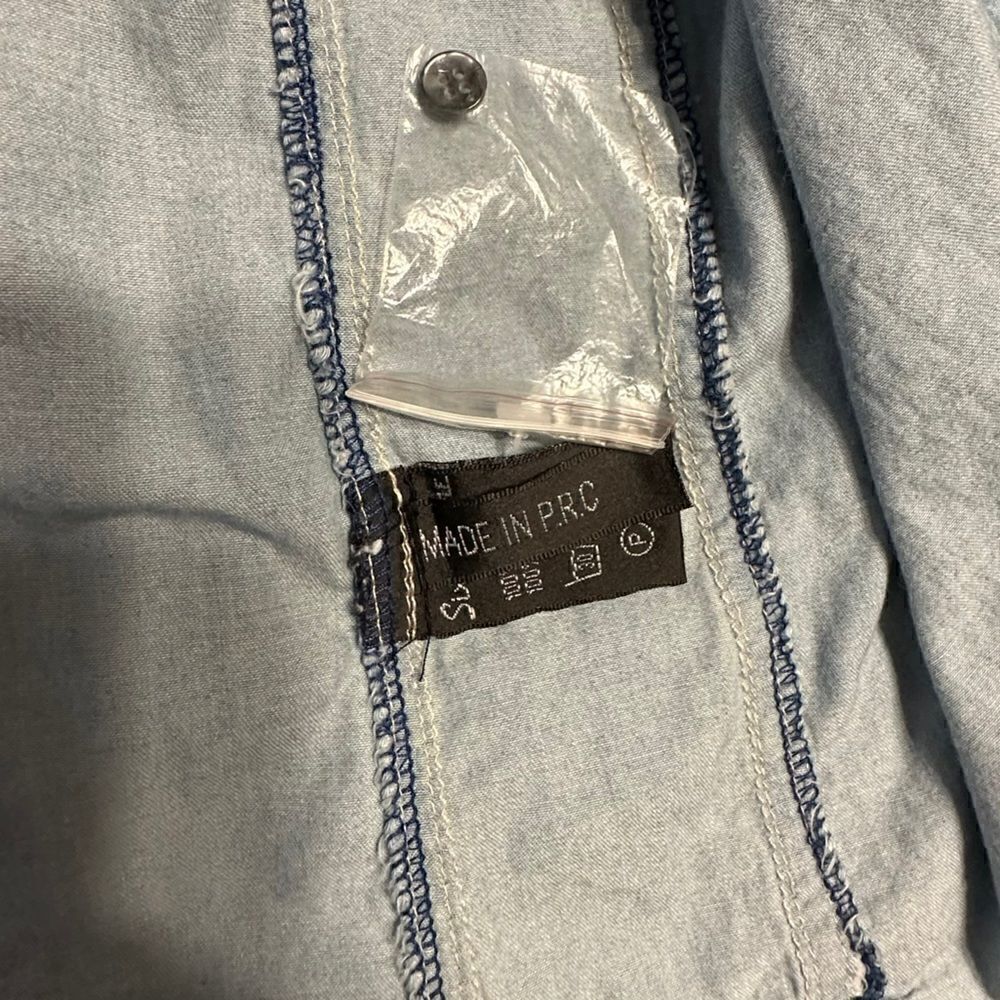 Sixth June bleached out denim chambray shirt - Picture 11 of 12